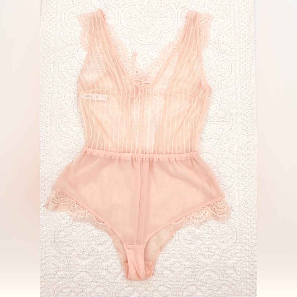 Auden Intimates Romper Babydoll Lace Sheer Size XS